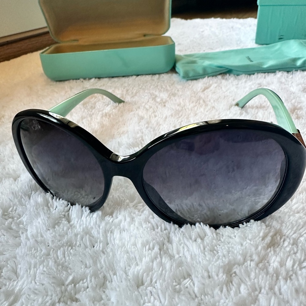 Tiffany & Co. Black and Mint Sunglasses
